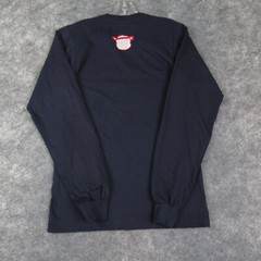 The Fighting Panda Shirt Mens Small Blue Long Sleeve T Shirt Pullover Cotton NWT
