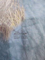 Vintage The Mountain Wolf Pack Tie Dye T-Shirt Adult XL Blue Graphic Tee USA Mad