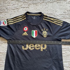 Adidas Juventus Jeep Jersey Black Men’s Small Climacool Soccer Football Gold MLS