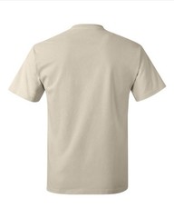 Hanes 5250 4XL 5XL Authentic Short Sleeve Men’s Cotton T-Shirt Natural