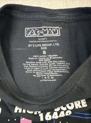 Pac-Man by C-Life Group Graphic T-shirt Black Unisex Sz Small
