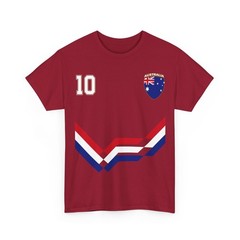 Australia Number 10 Soccer Shirt, Australian Flag Soccer 2026 Jersey Style Shirt