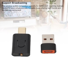Type C Audible Transmitter Wireless For Music Sharing Friends Easy To Use