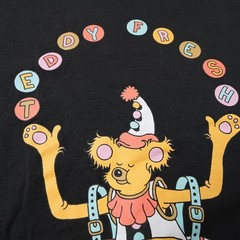 Teddy Fresh Brian Blomerth Shirt Mens Medium Black Long Sleeve Juggler Critters