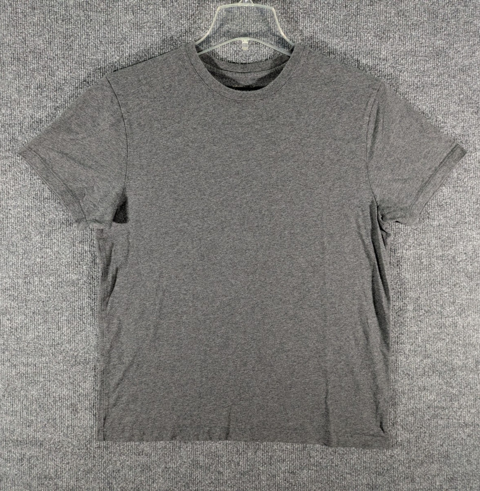 Banana Republic Shirt Mens Medium Gray Premium Pima Cotton Crew Neck Tagless Tee