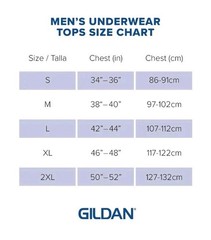 GILDAN Men’s White A Shirt Ribbed TAGLESS Tank Tops 5 Pack Mens Size 2XL