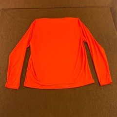 A4 Adult Size XL Bright Orange Long Sleeve Crew Neck Performance Tee New