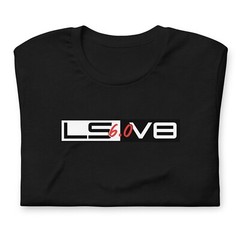 LS 6.0 V8 Engine T-Shirt, Mens Car Enthusiasts Shirt,Hot Rod Tee, Gear Head