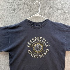 Vintage Aeropostale Shirt Adult XL Blue Streetwear Skater Grunge 1990s Y2K Mens