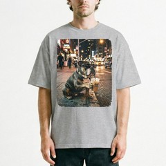 Night City Bulldog Shades Cold Brew Street Unisex T-Shirt Funny Downtown Tee
