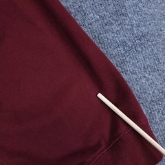 Foundry Henley T Shirt Mens 2XLT Burgandy Heavyweight 3 Button Cotton Round Neck