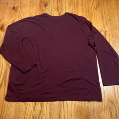 Woolrich Shirt Men’s 2XL Maroon Henley Long Sleeve Casual Woven Cotton Blend