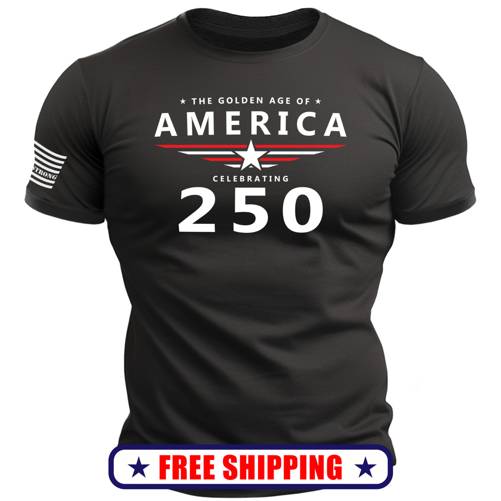 THE GOLDEN AGE T-Shirt – usa america 250 patriotic maga S-2X