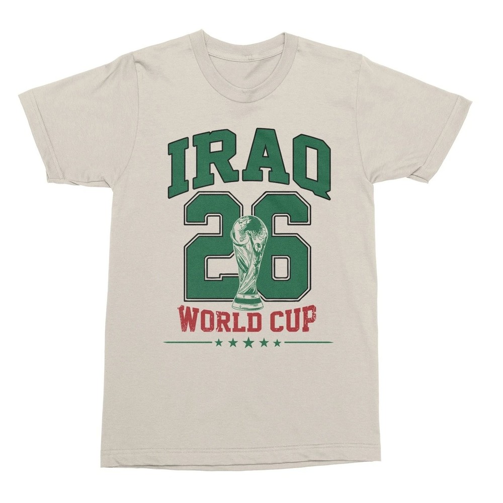 Iraq 26 Soccer Cup Graphic Tee Unisex Fans Gift Vintage T-Shirt