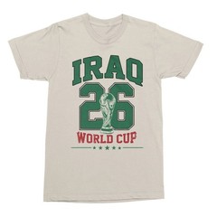 Iraq 26 Soccer Cup Graphic Tee Unisex Fans Gift Vintage T-Shirt