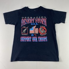 Vintage Desert Storm T Shirt Mens Medium War Tee Support Our Troops USA