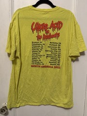 Yellow Uncle Acid & The Deadbeats North American Tour Shirt XL 2022 Distressed