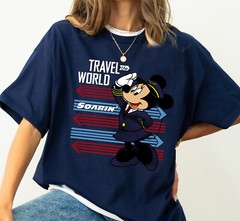Disney Mickey & Friend Soarin Around The World Unisex Adult Kid Shirt 332173
