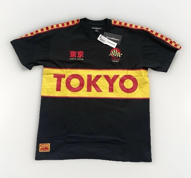 Tokyo Racing Festival Speed Japan Tee BrandMakers Ikigai Sz. S NEW 6B17070 BLACK