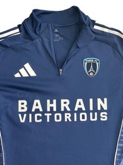 Bahrain Victorious Paris FC Adidas Pullover 1/4 Zip Long Sleeve Shirt LARGE