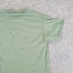 Fairbanks Alaska Shirt Mens Medium Green Graphic Crew Neck Short Sleeve Stretch