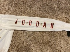 $45 MICHAEL AIR JORDAN FLIGHT JUMPMAN WHITE RED BLUE GOLD LONG SLEEVED T-SHIRT