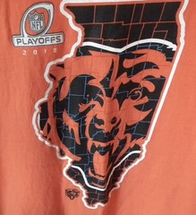 Chicago Bears NFL Pro T-Shirt Men’s X-Large Illinois Bear 2018 Playoffs Cotton