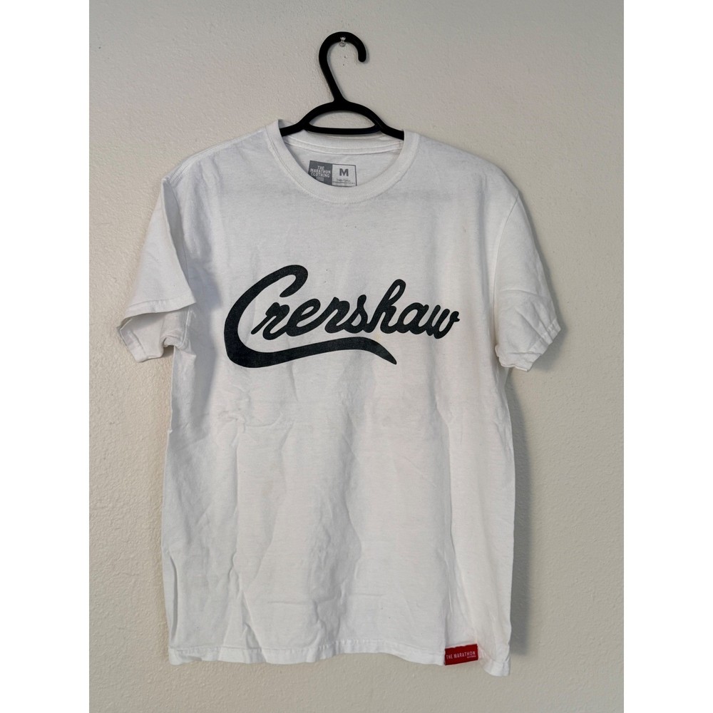 The Marathon Clothing Crenshaw Graphic T-Shirt White Mens Medium Nipsey Hussle