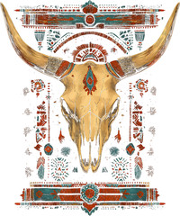 Unisex Boho Western Tribal Geometric Southwestern Graphic T Shirt Gift Tee