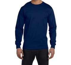 4 Gidan Navy Blue Long Sleeve G840 50/50 Large