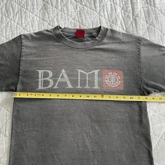 Vintage BAM Margera Element HIM Tshirt Size Small Gray 2000s Skate Faded Worn