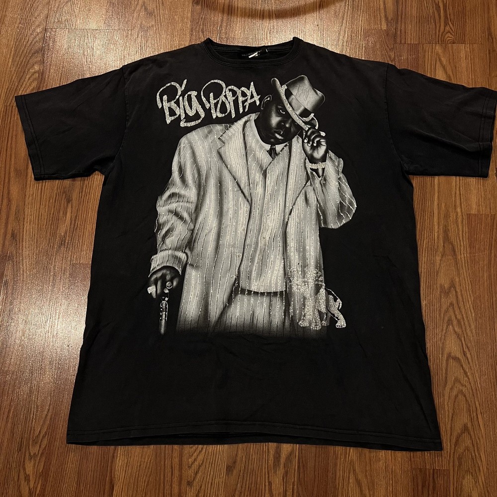 Vintage Y2K Brooklyn Mint Rip Biggie Memorial Big Poppa T-Shirt Size 2XL