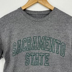 MV Sport Sacramento State Hornets Mens Small Gray Short Sleeve Graphic T-Shirt