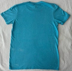 NASA Mens Small Anvil Lightweight T-shirt Light Blue Space Shuttle Moon S