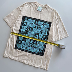 Online Ceramics 2023 Mountain Mist Quilt Tee Size Large Off White