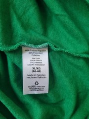 Holiday Time Gingerbread Man “Oh Snap!” Adult XL (46-48) Green T-Shirt Christmas