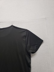 Uniqlo Airism Men T Shirt S Black Crew Neck Short Sleeve Stretch Pullover Casual