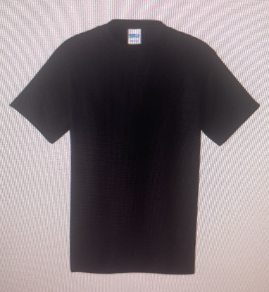Port & Company Men’s PC54 Core Cotton 5.4oz T-Shirt Soft Plain Black Tee S-XL