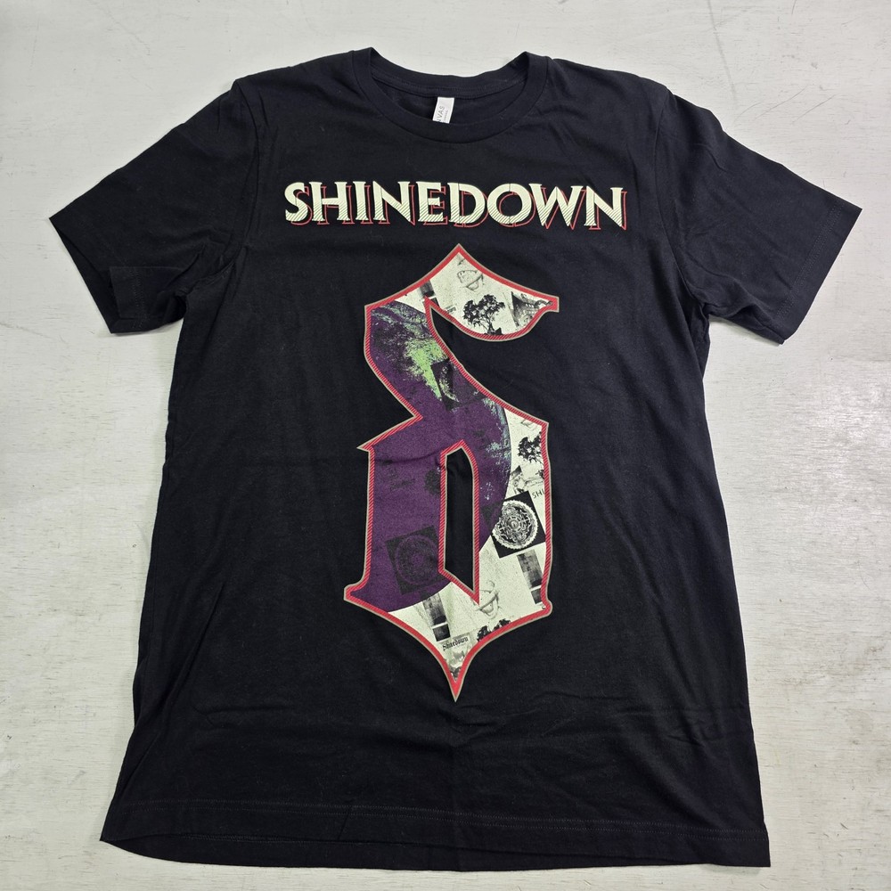 Shinedown Concert T-Shirt Black It’s Never Goodbye Its Just Til Next Time Mens L