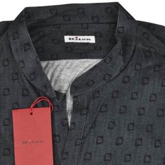 NEW KITON MULTICOLOR COTTON COREAN SHIRT US 16 – EU 41 MUL
