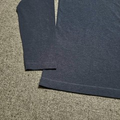 Public Rec Shirt Mens Large Heather Navy Go To Long Sleeve Performance Crewneck