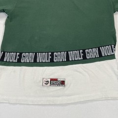 Gray Wolf Shirt Mens XL Green White USA Wolf Outdoor Graphic T-Shirt Tee