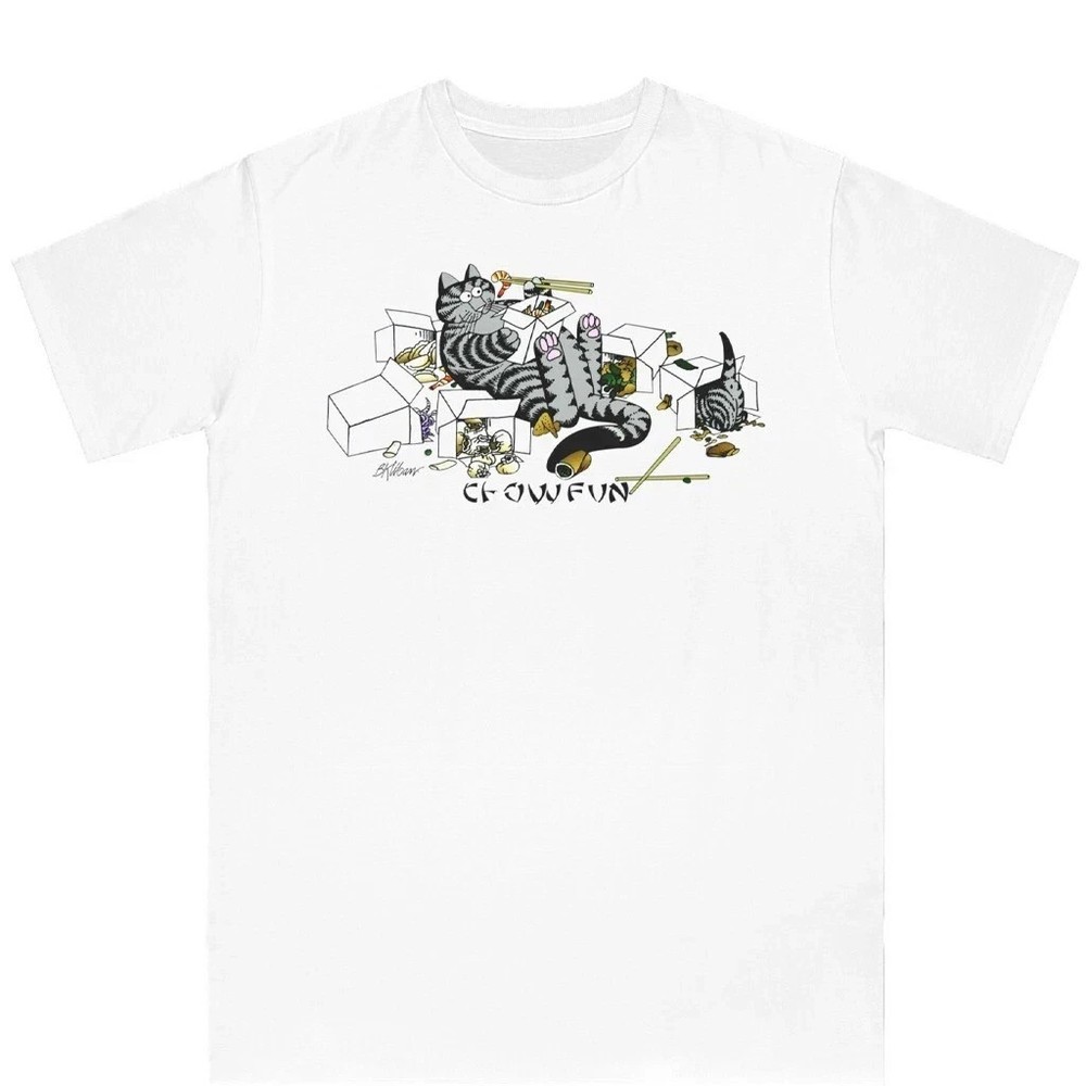 Kliban Cat Chow Fun Crazy Unisex T Shirt
