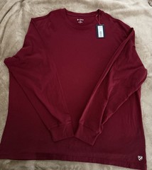Cremieux XXL Pomegranate Long Sleeve Tee Shirt NWT