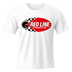 Red Line Oil Men’s White Graphic T Shirt Freeships