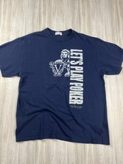 The Venetian Shirt Mens L Blue Las Vegas Casino Resort Logo Tee Made USA Cotton