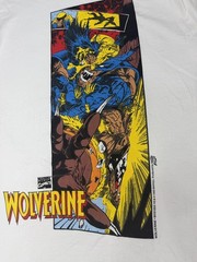 Vintage comic images 1995 Wolverine Sabertooth marvel t shirt Sz XL