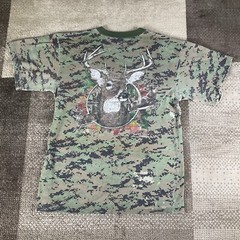 Rotcho Digital Camo Deer T Shirt Men’s Size L