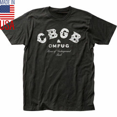 CBGB Distressed T Shirt Mens Licensed Rock N Roll Punk Music Band Tee New Black