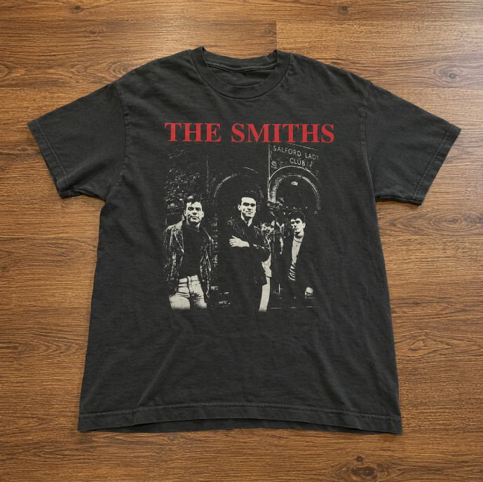 The Smiths Salford Lads Club Black Graphic T-Shirt Indie Rock Band Unisex Tee